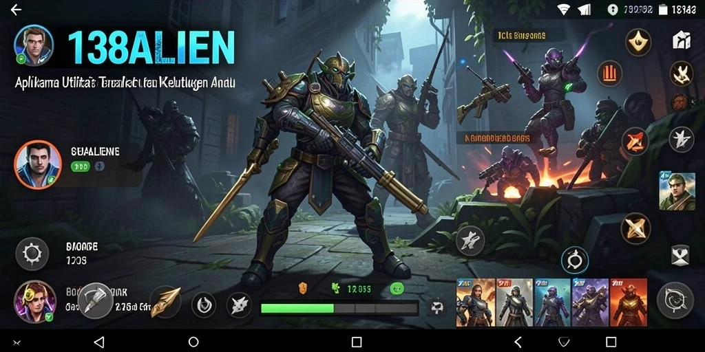 Tampilan antarmuka dari aplikasi Utility 138ALIEN yang intuitif dan mudah digunakan.