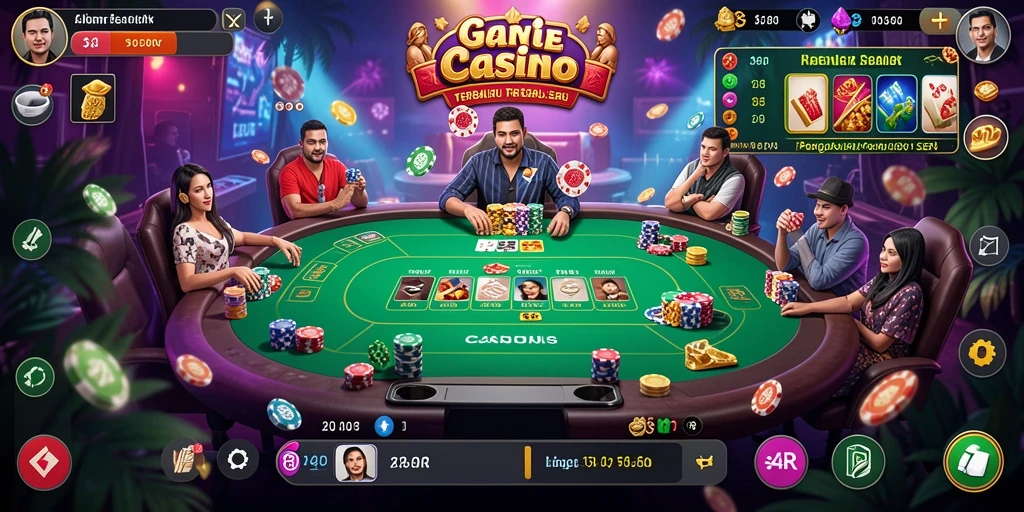 Tampilan gameplay Live Casino yang seru dan interaktif di 34R.