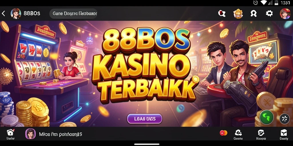 Tampilan gameplay Kasino yang menarik di 88BOS.
