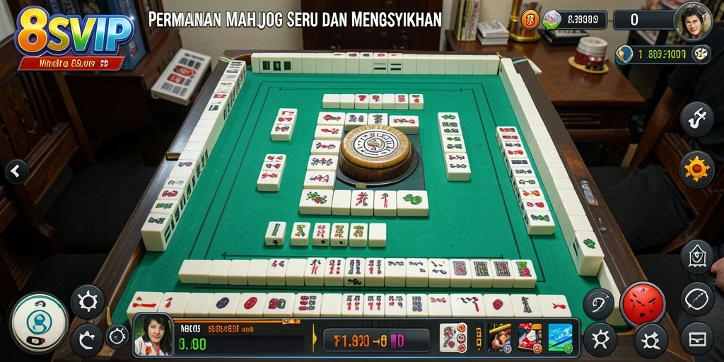 Tampilan gameplay Mahjong yang seru di 8SVIP.
