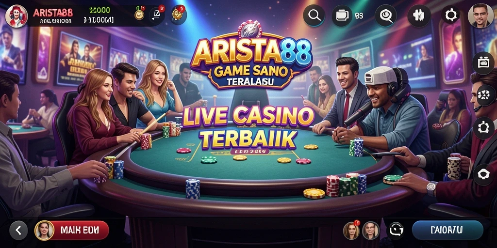 Tampilan gameplay interaktif Live Casino di ARISTA88.