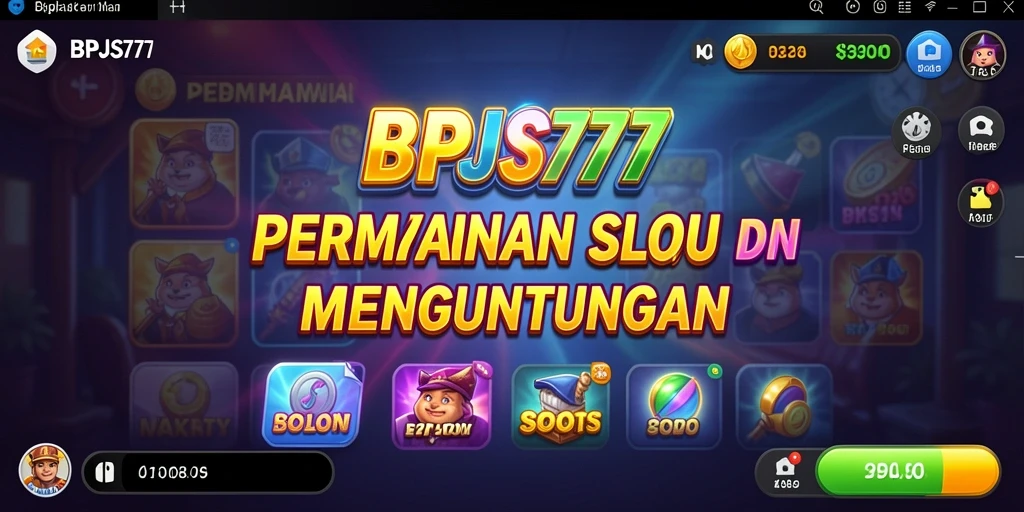 Tampilan gameplay menarik dari BPJS777 yang penuh warna.