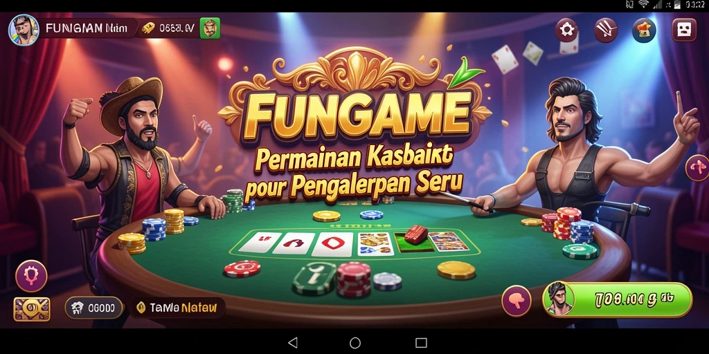 Screenshot gameplay FUNGAME yang menampilkan keseruan permainan Kasino.