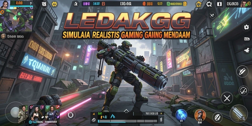 Tampilan gameplay LEDAKGG yang menarik dan imersif.