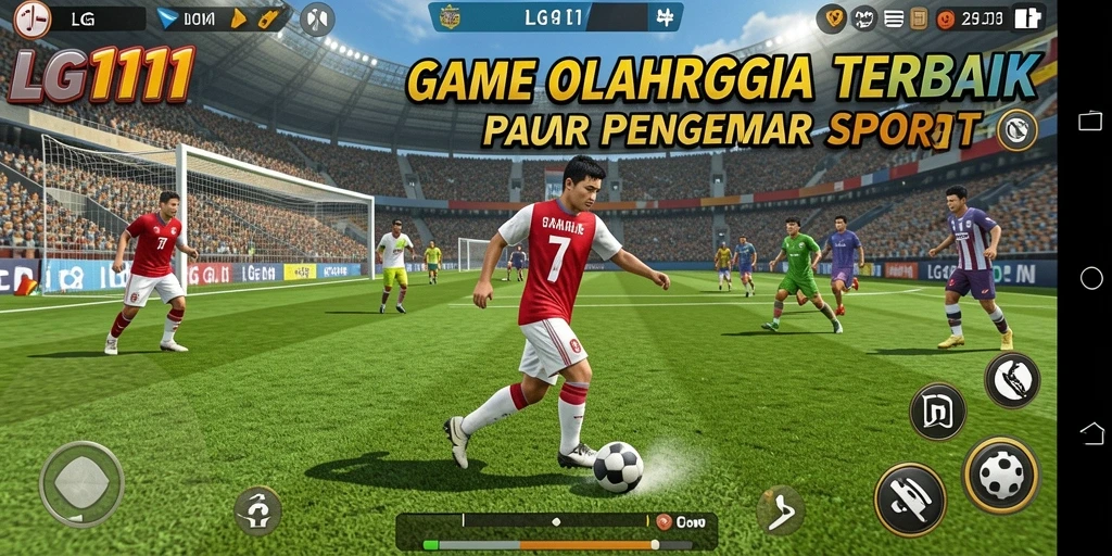 Tampilan gameplay seru dalam LG111 penuh aksi olahraga.