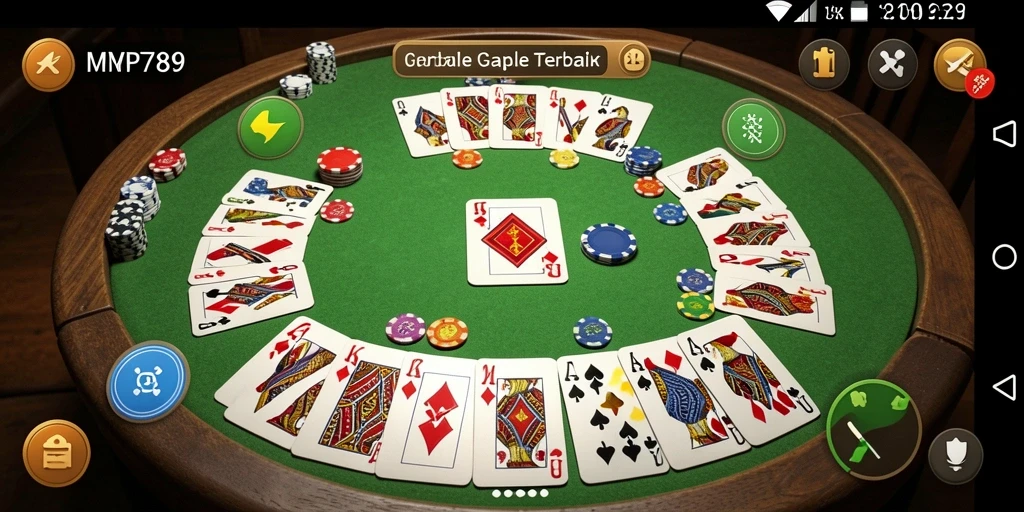 Tampilan gameplay MVP789 yang menampilkan suasana permainan Gaple.