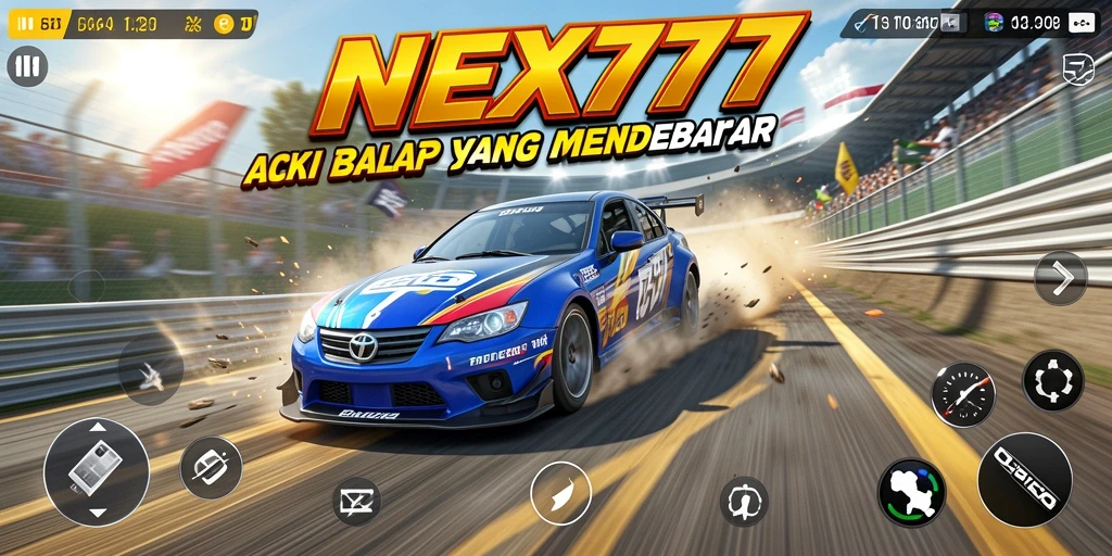 Gameplay NEX777 yang penuh aksi balap mendebarkan dan menantang.