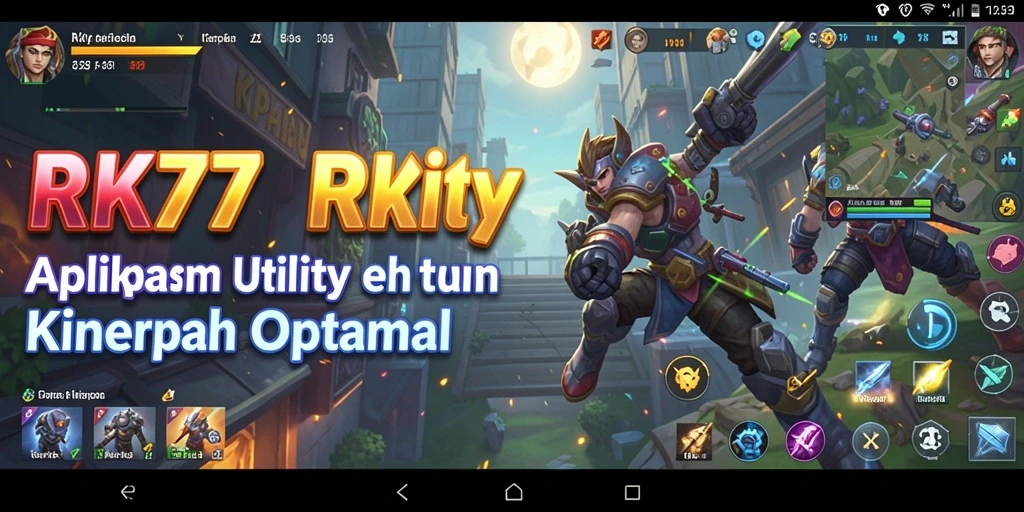 Tampilan utama RK77 yang menggambarkan fitur Utility.
