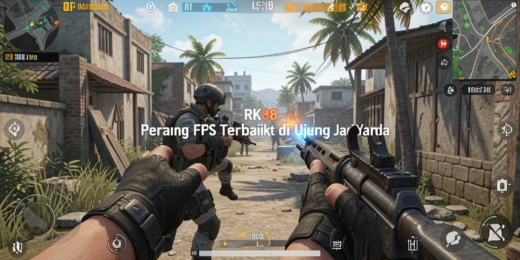 Tampilan gameplay RK88 yang mendebarkan dan intens.