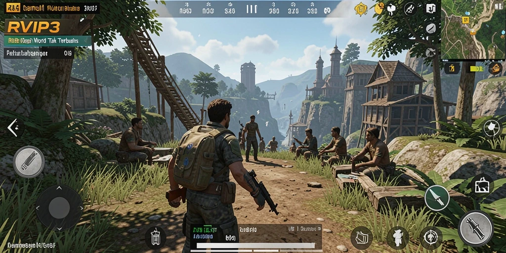 Gameplay menarik RVIP3 dalam dunia Open World yang luas.