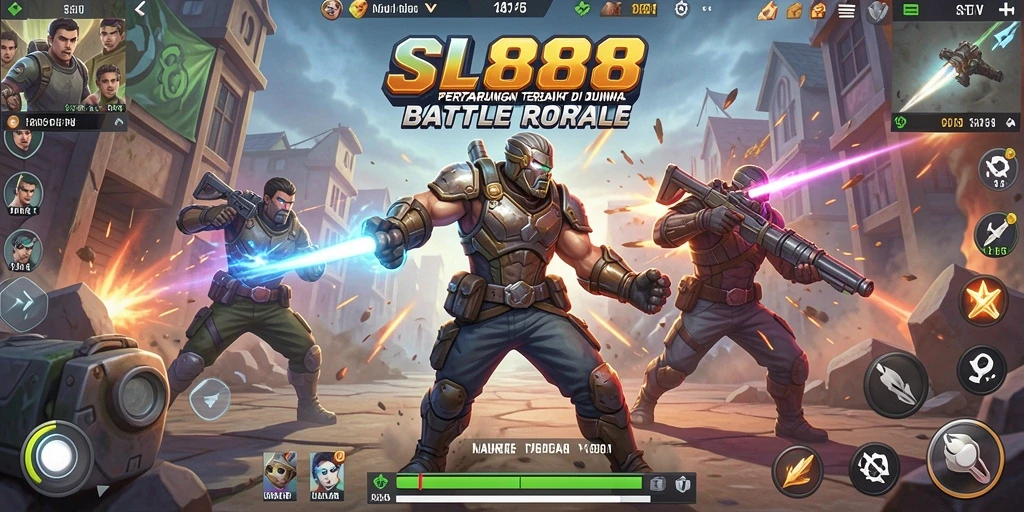 Gameplay SL888 yang seru dan penuh aksi di medan perang.