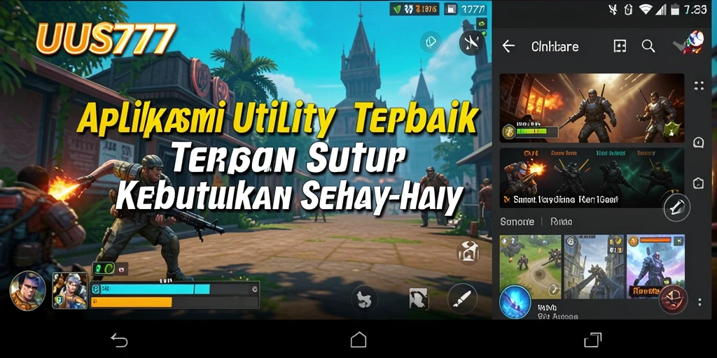 Tampilan antarmuka UUS777 yang sederhana dan intuitif untuk penggunaan utility.